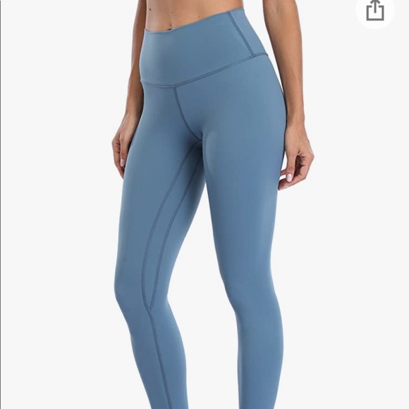 Colorfulkoala Pants - Colorfulkoala Niagra Blue Ankle Length Leggings